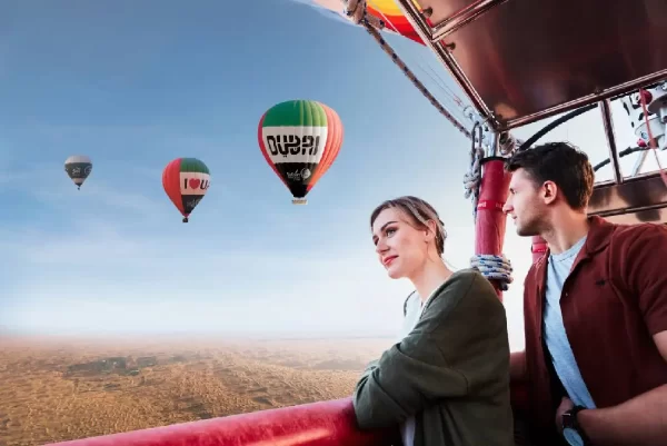 Sunrise Desert Hot Air Balloon