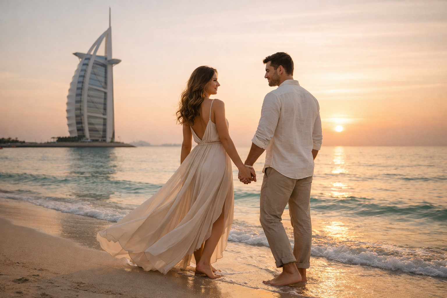 Romantic Couple Beach Photoshoot – Dubai